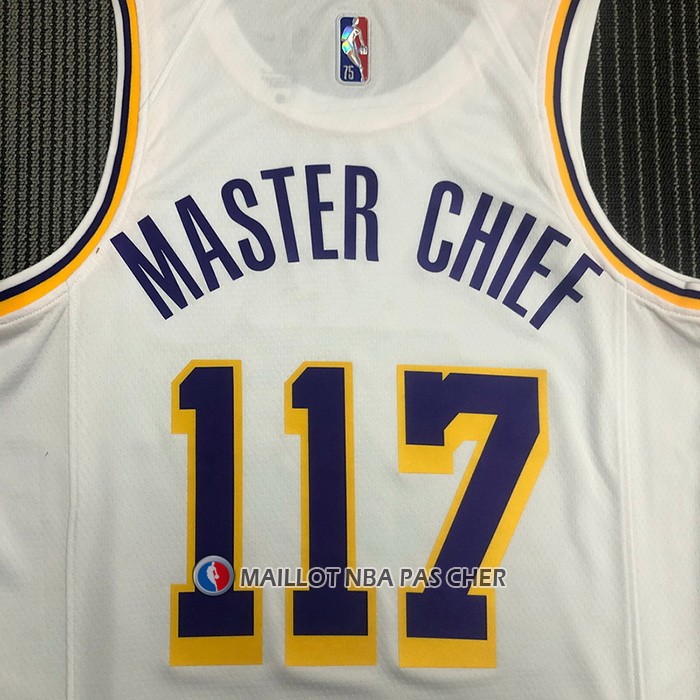 Maillot Los Angeles Lakers x X-box Master Chief NO 117 Blanc